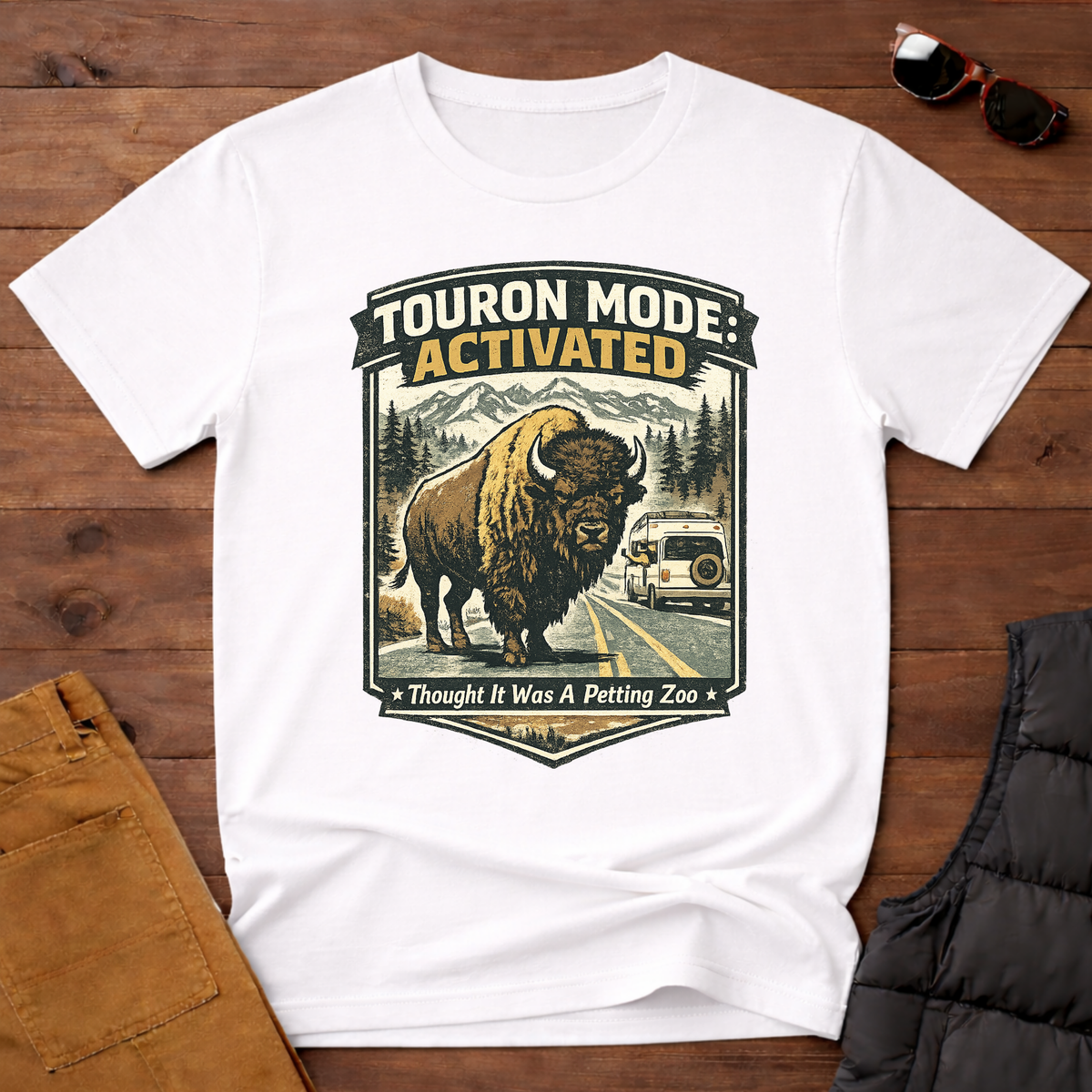 Touron Mode: Activated – Thought It Was A Petting Zoo Bison T-Shirt