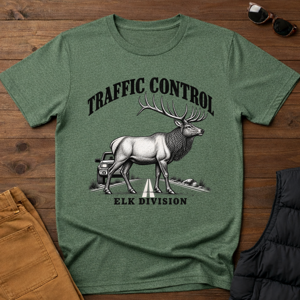 Traffic Control Elk Division Tee