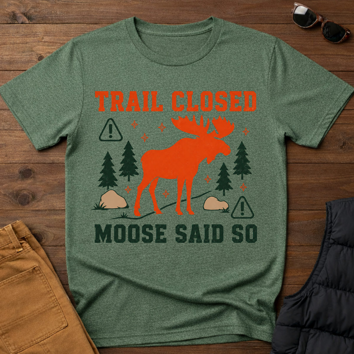 Trail Closed Moose Said So T-Shirt