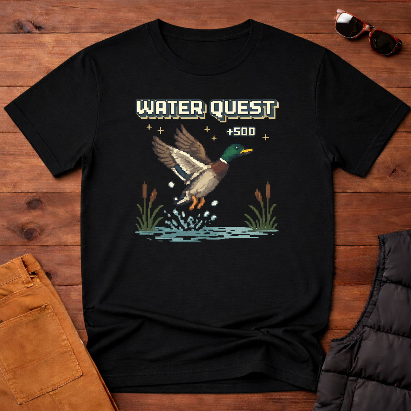 8-Bit Water Quest Duck T-Shirt | Yampa Roots