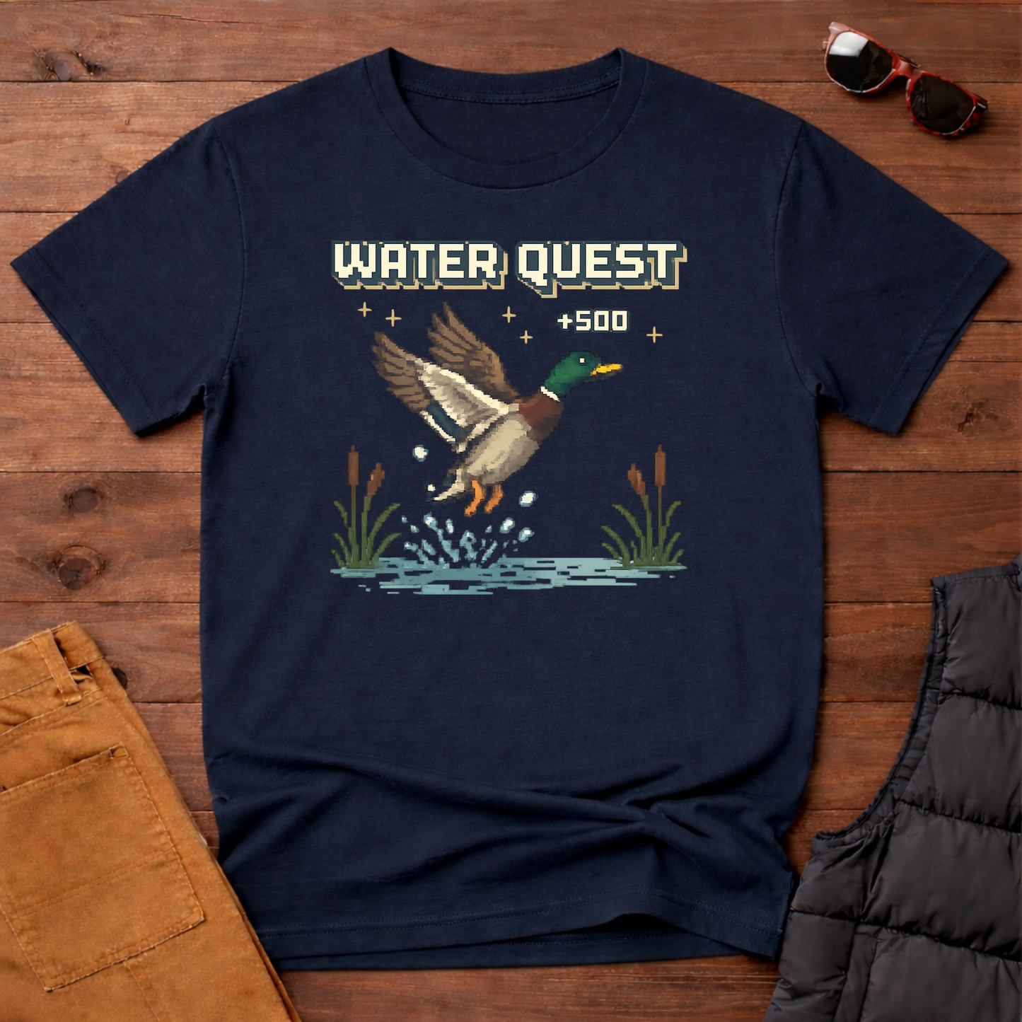 8-Bit Water Quest Duck T-Shirt | Yampa Roots
