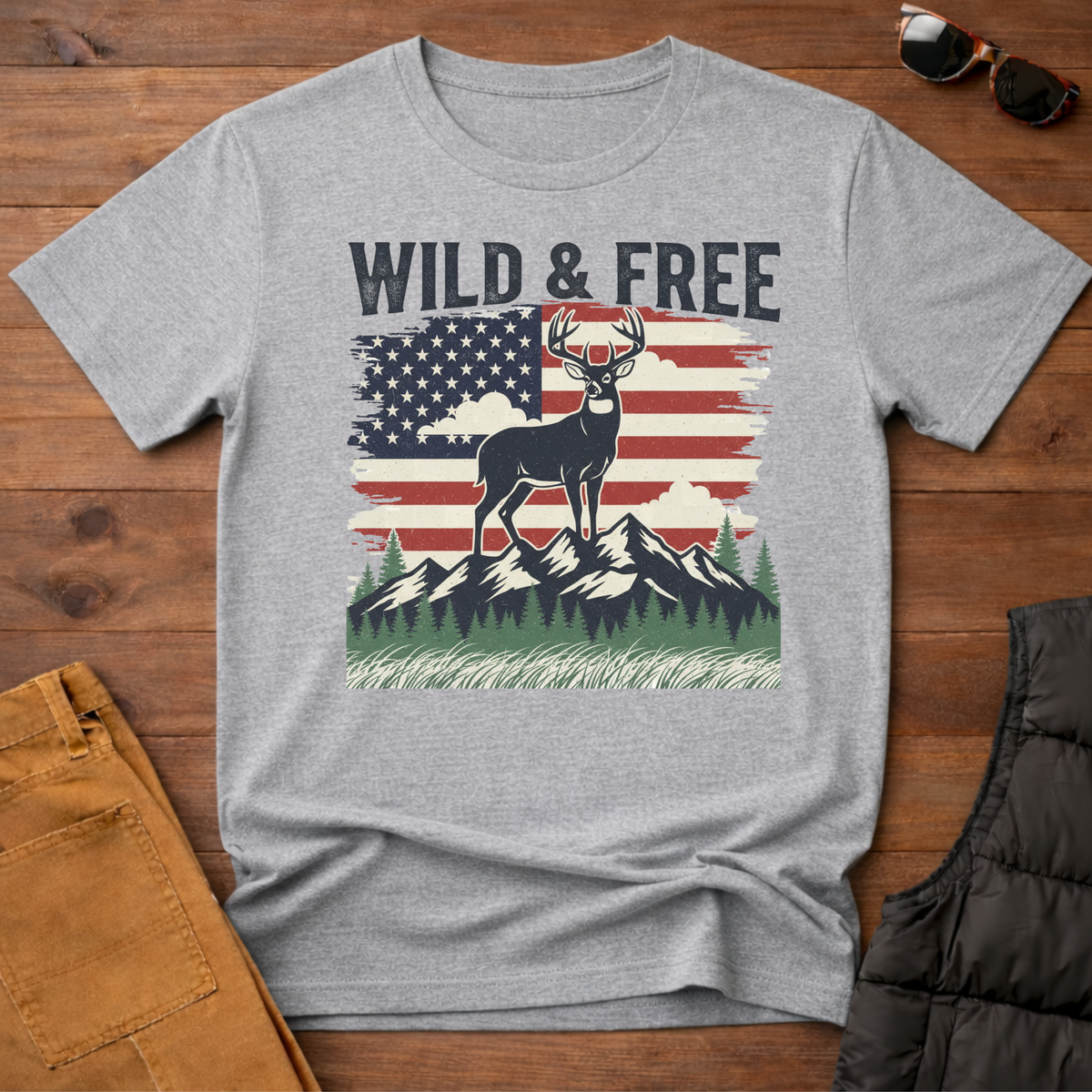 Wild And Free Buck T-Shirt
