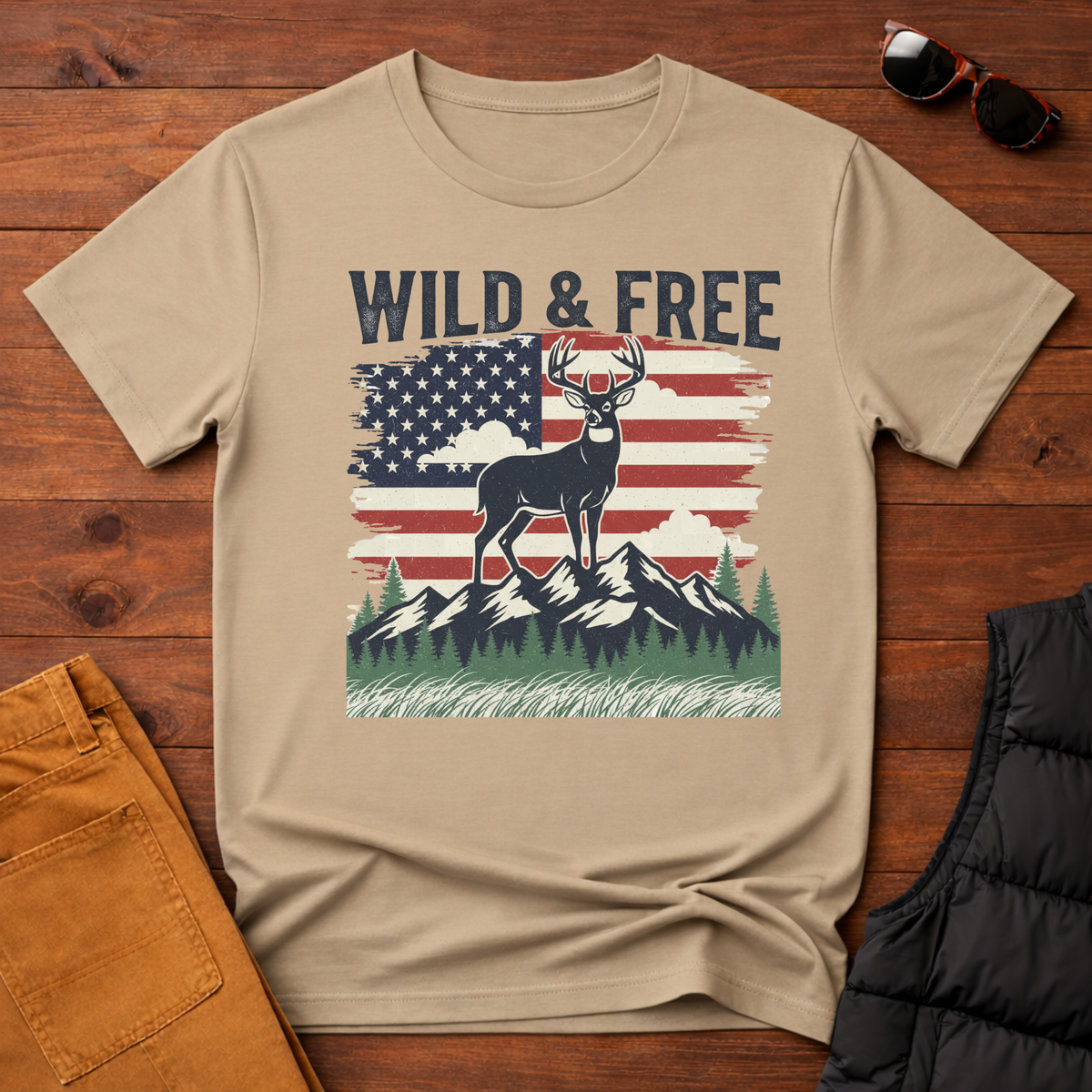 Wild And Free Buck T-Shirt