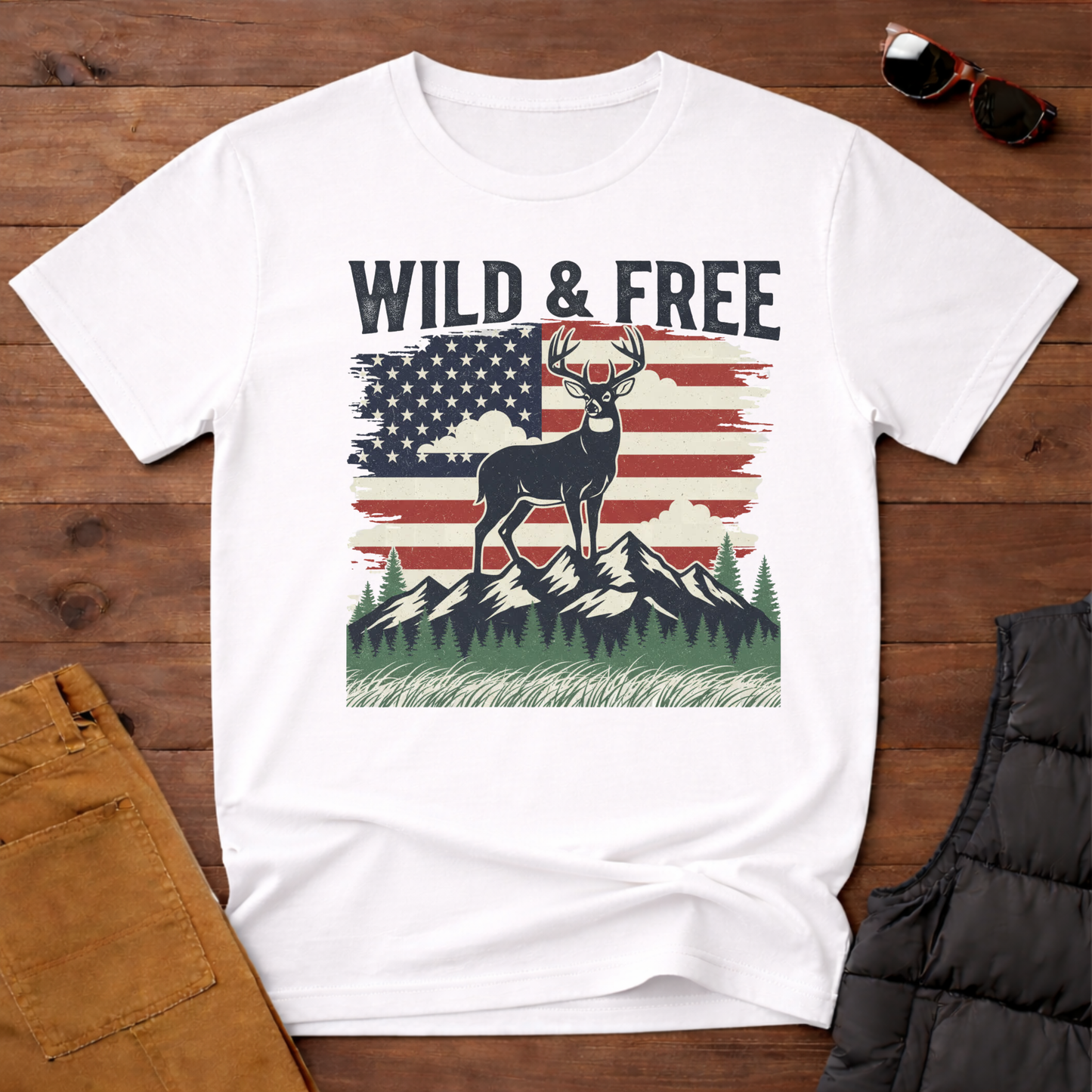 Wild And Free Buck T-Shirt