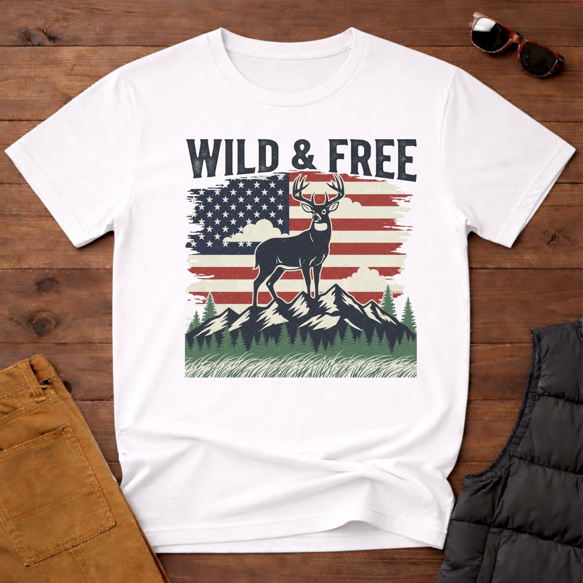 Wild And Free Buck T-Shirt