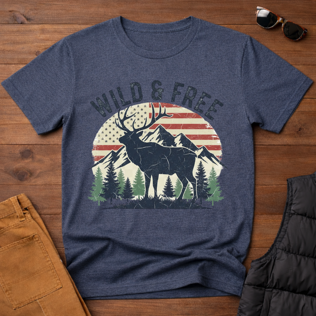 Wild And Free Elk T-Shirt