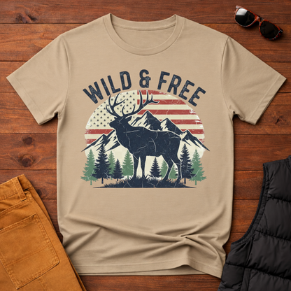 Wild And Free Elk T-Shirt