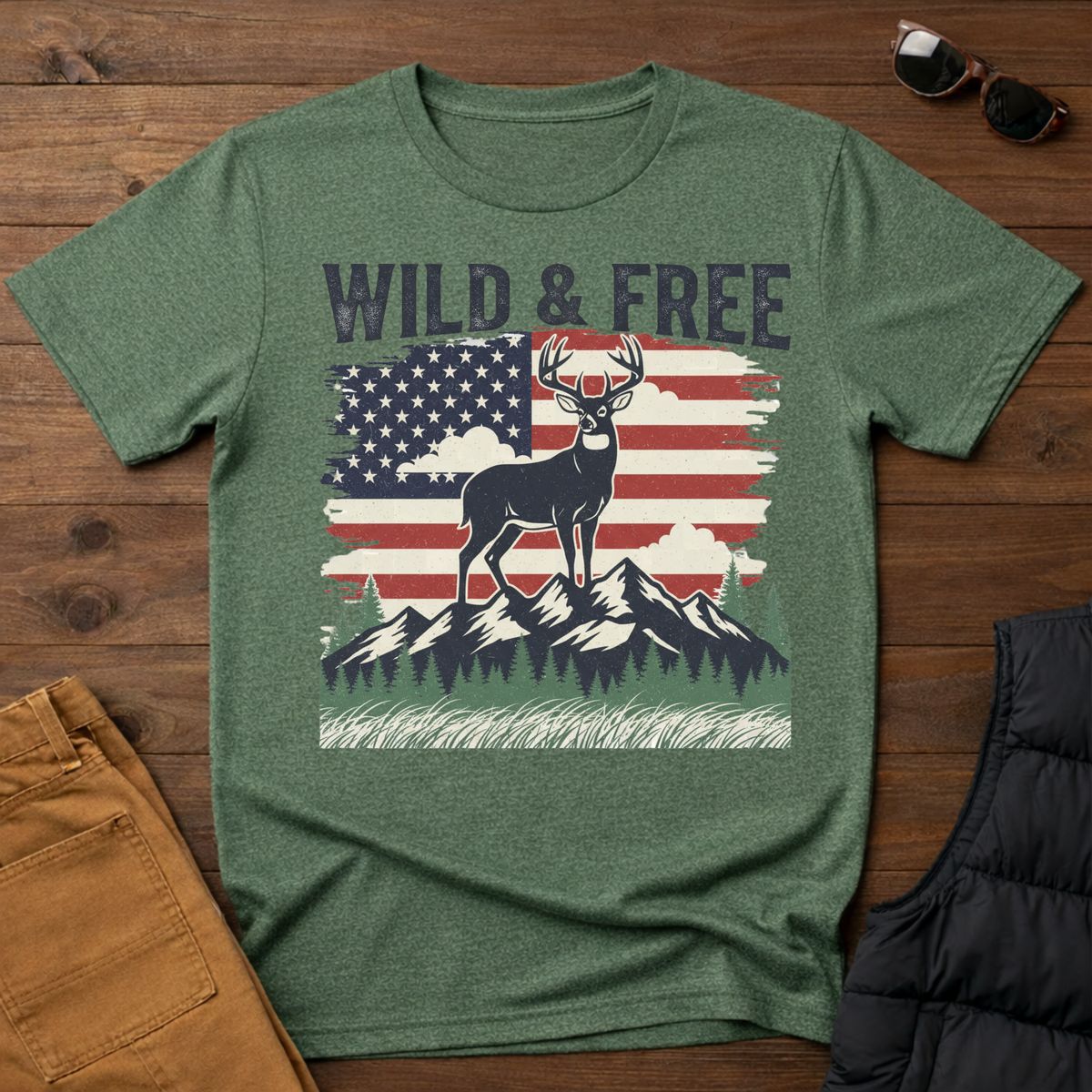 Wild And Free Buck T-Shirt