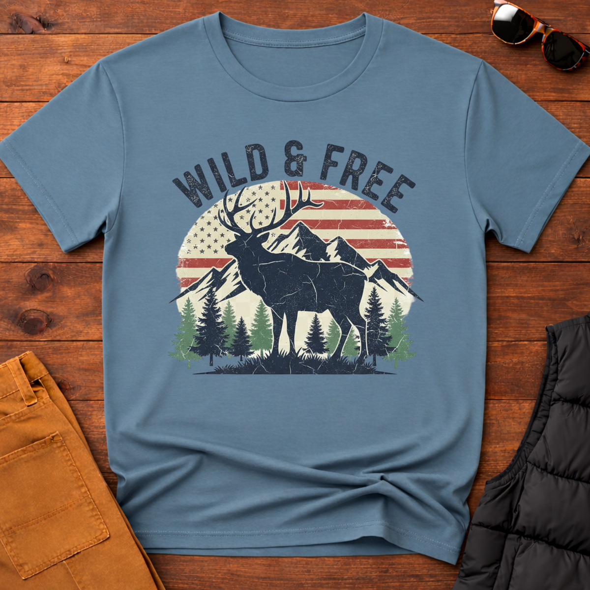 Wild And Free Elk T-Shirt