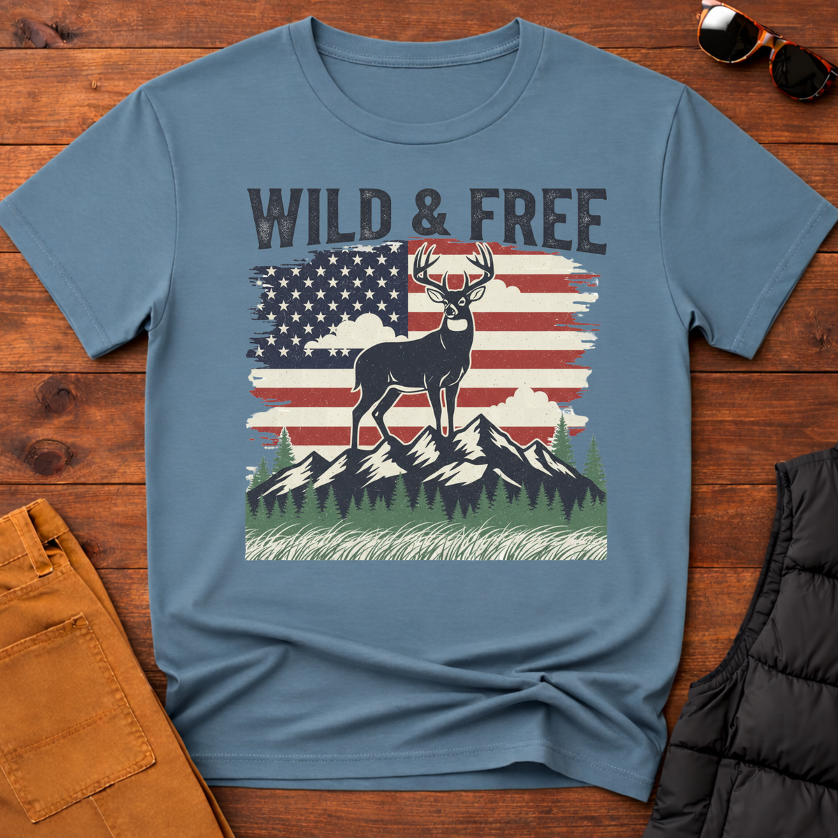Wild And Free Buck T-Shirt