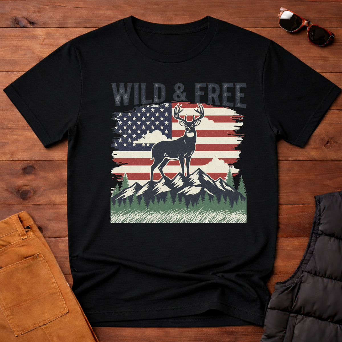 Wild And Free Buck T-Shirt