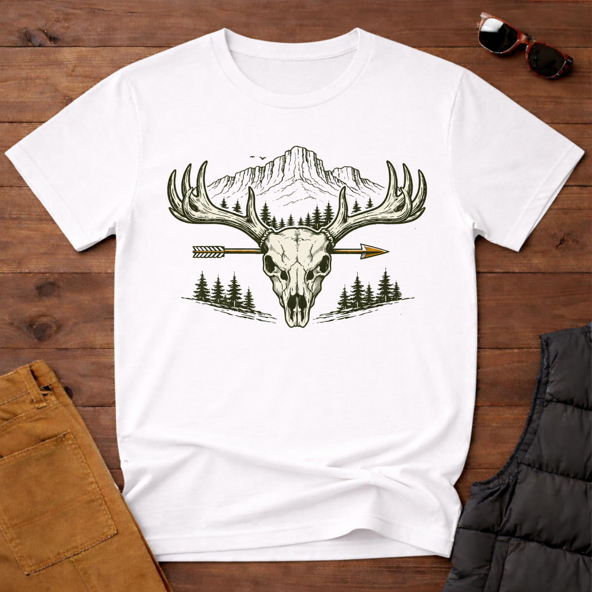 Skull Arrow Hunting T-Shirt