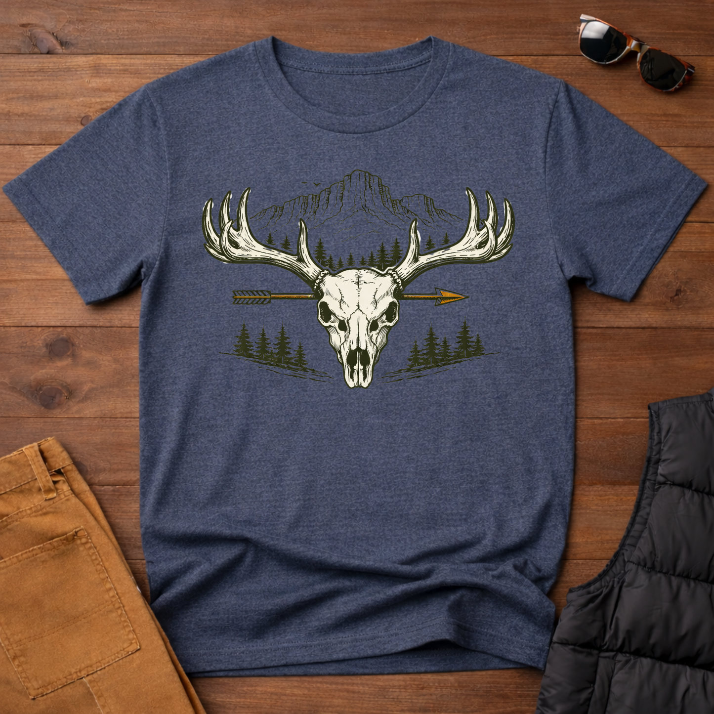Skull Arrow Hunting T-Shirt