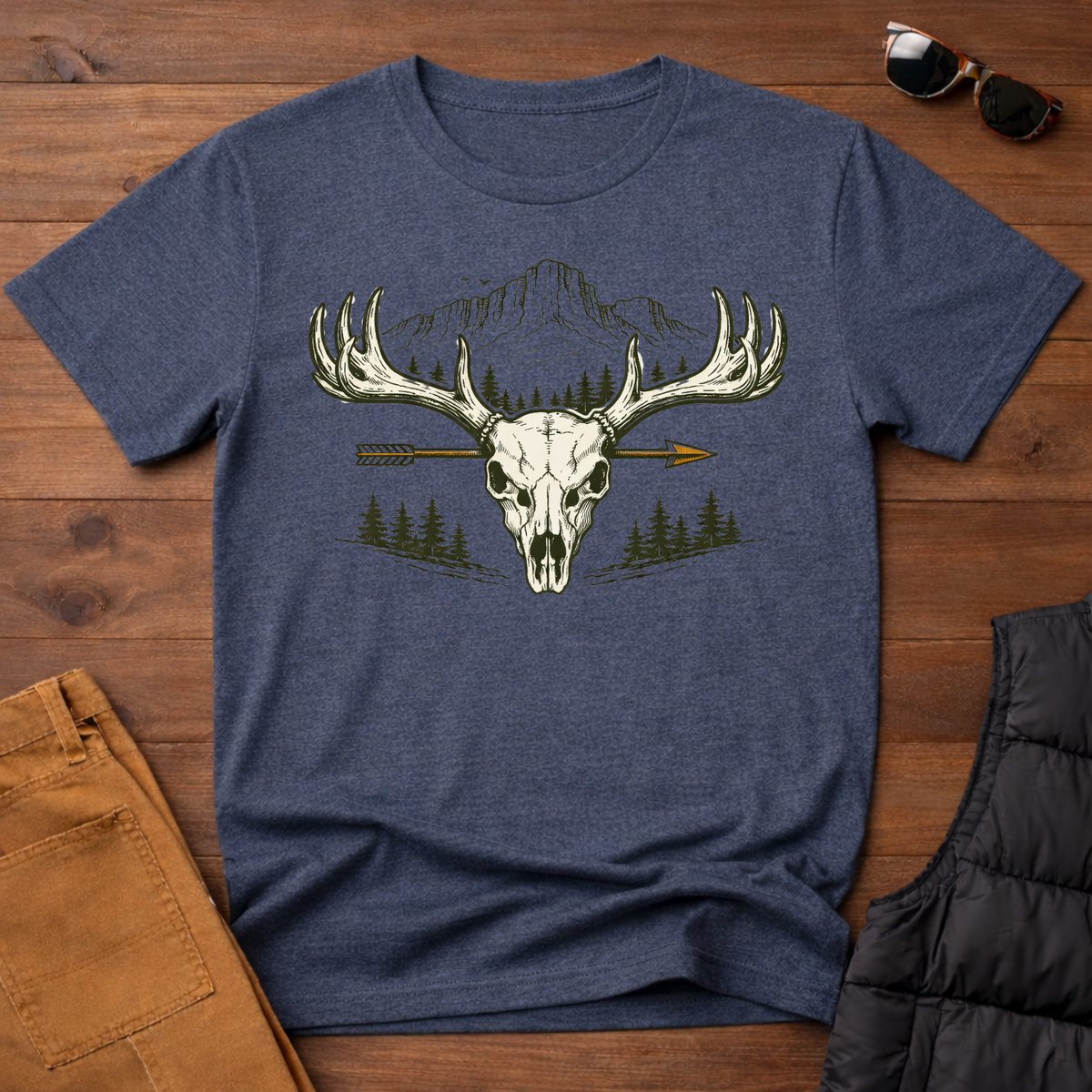 Skull Arrow Hunting T-Shirt
