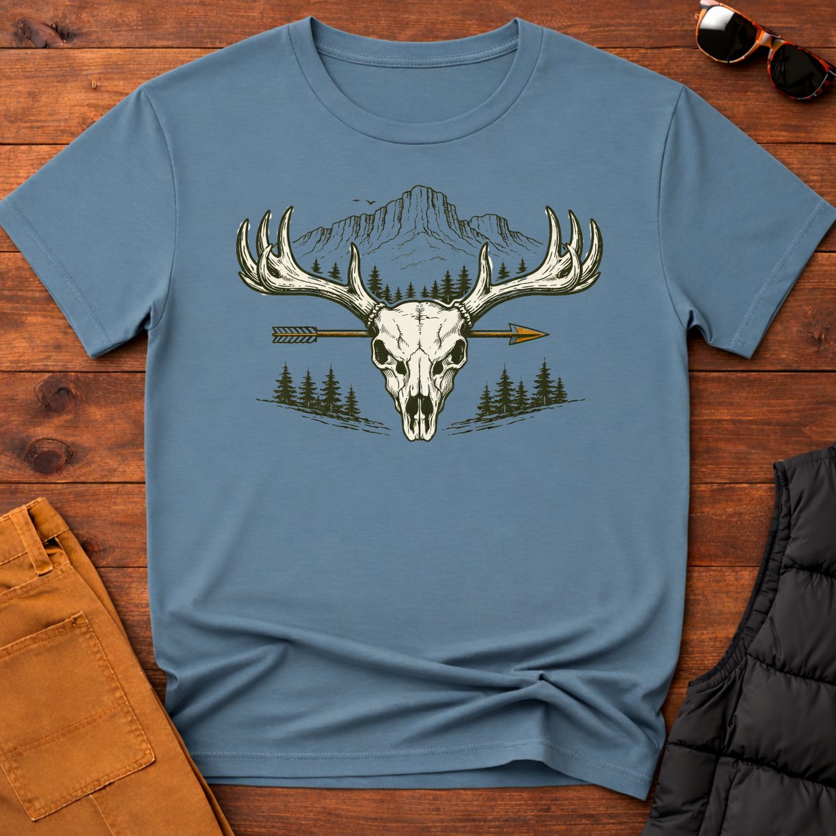 Skull Arrow Hunting T-Shirt