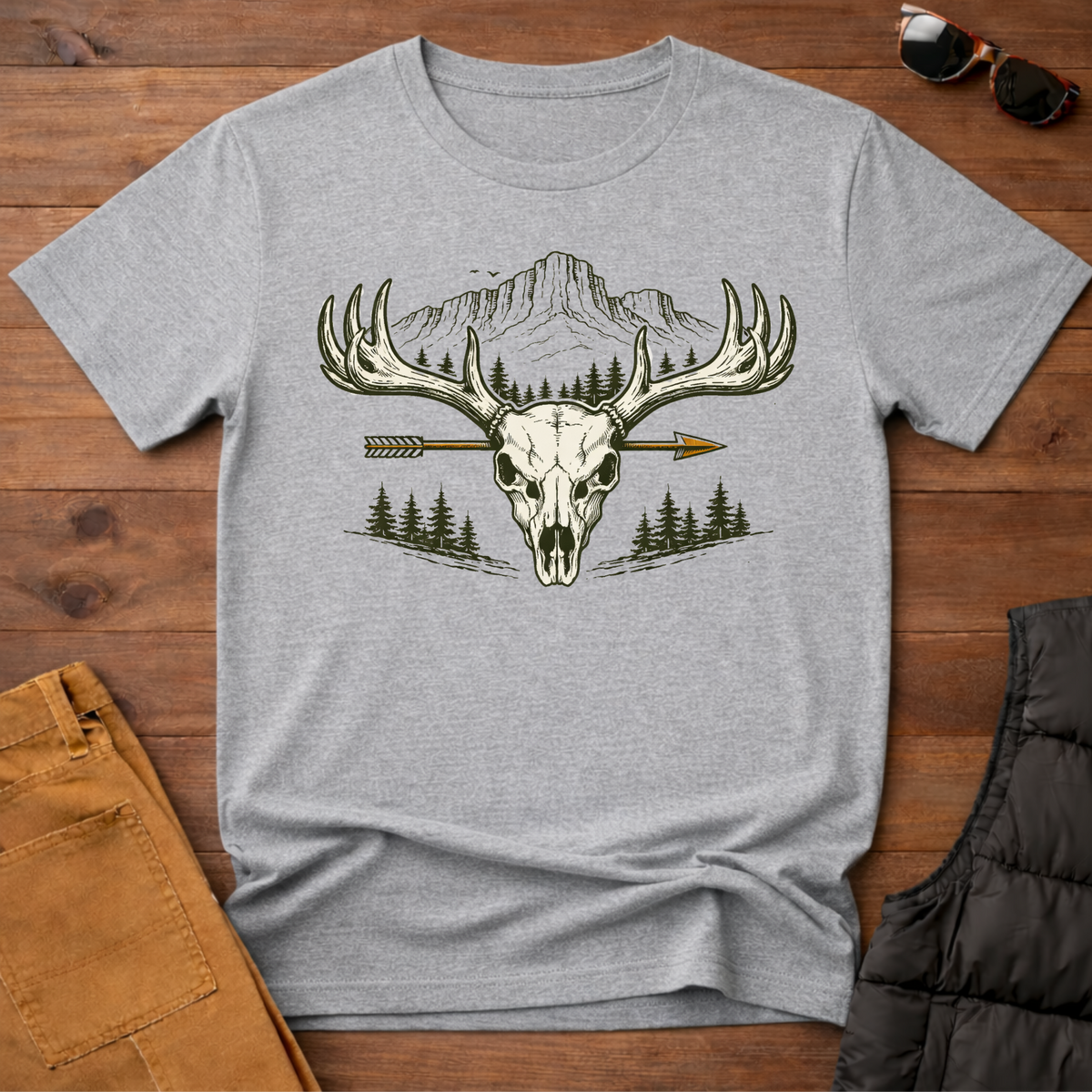 Skull Arrow Hunting T-Shirt