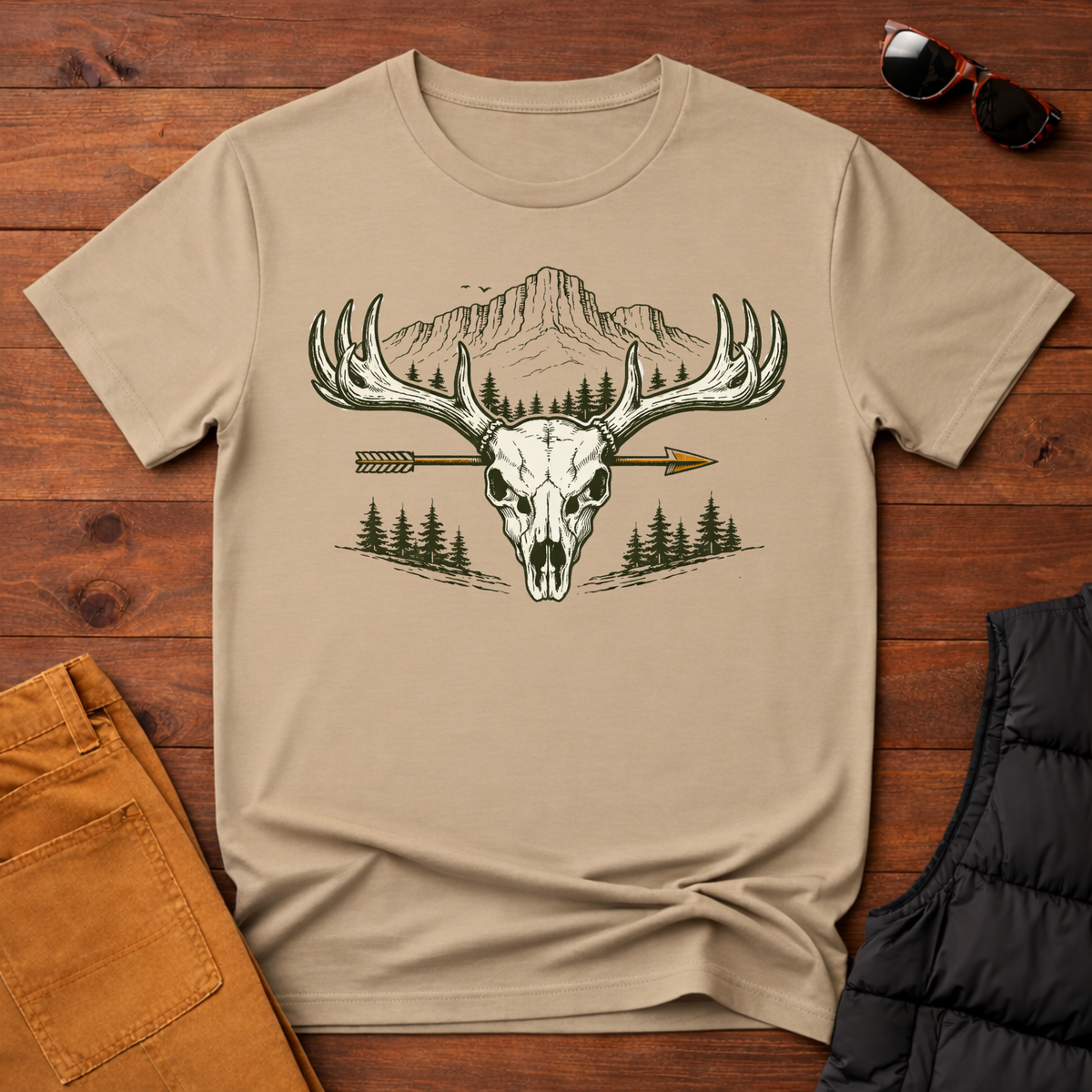 Skull Arrow Hunting T-Shirt
