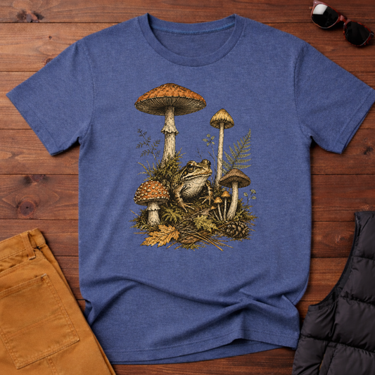 Woodland Frog & Mushroom T-Shirt