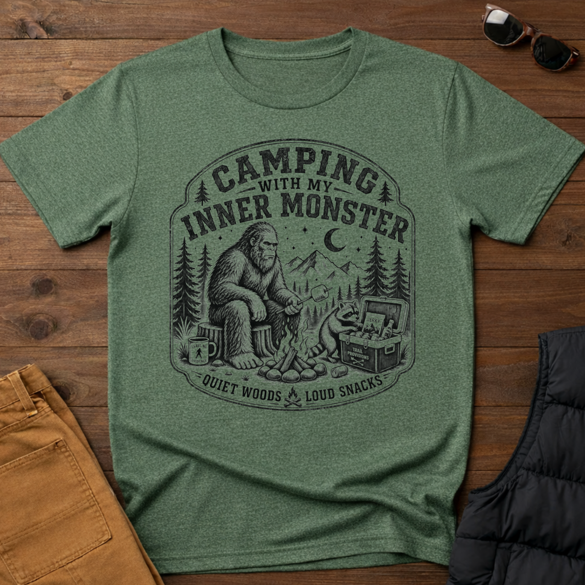 Camping With My Inner Monster T-Shirt