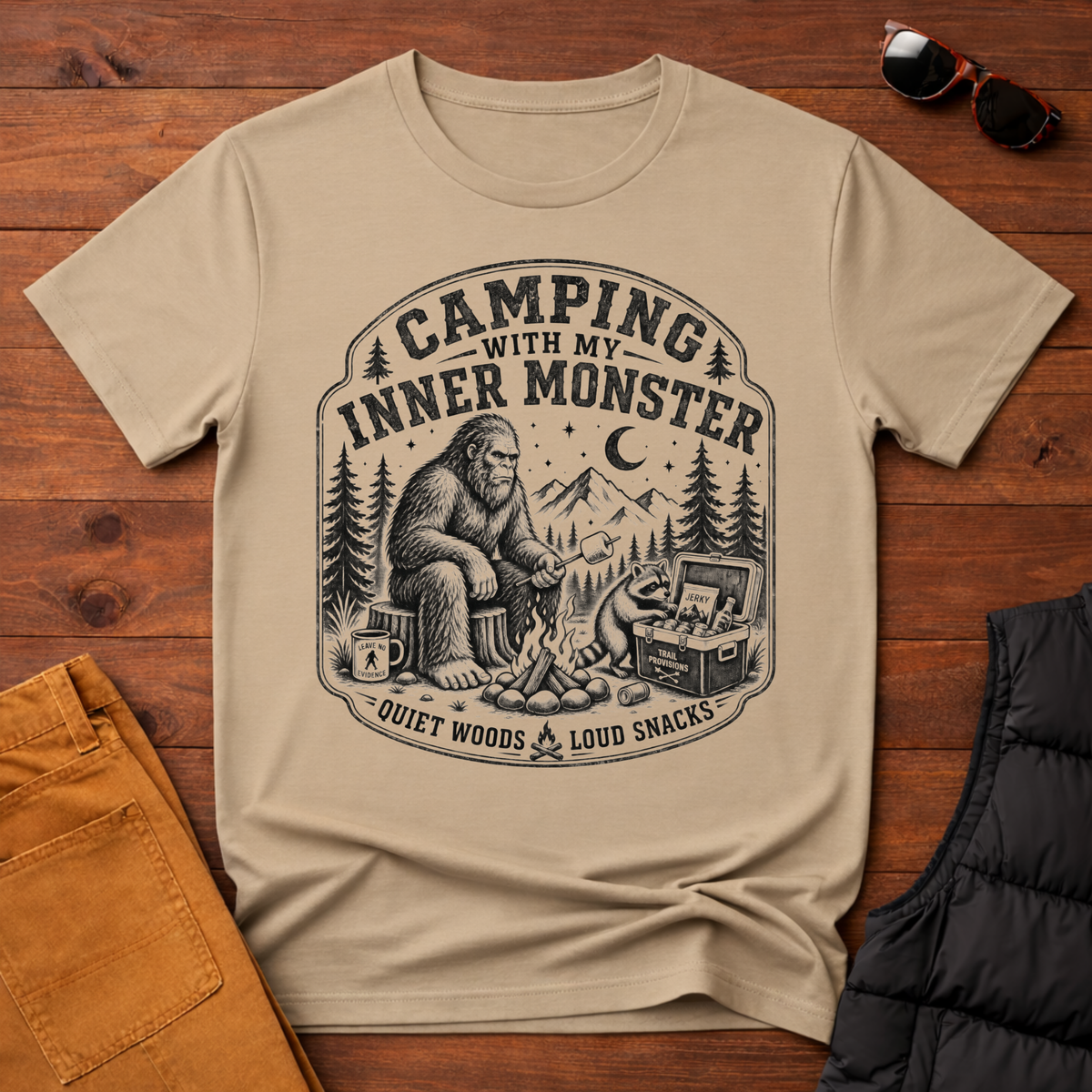 Camping With My Inner Monster T-Shirt