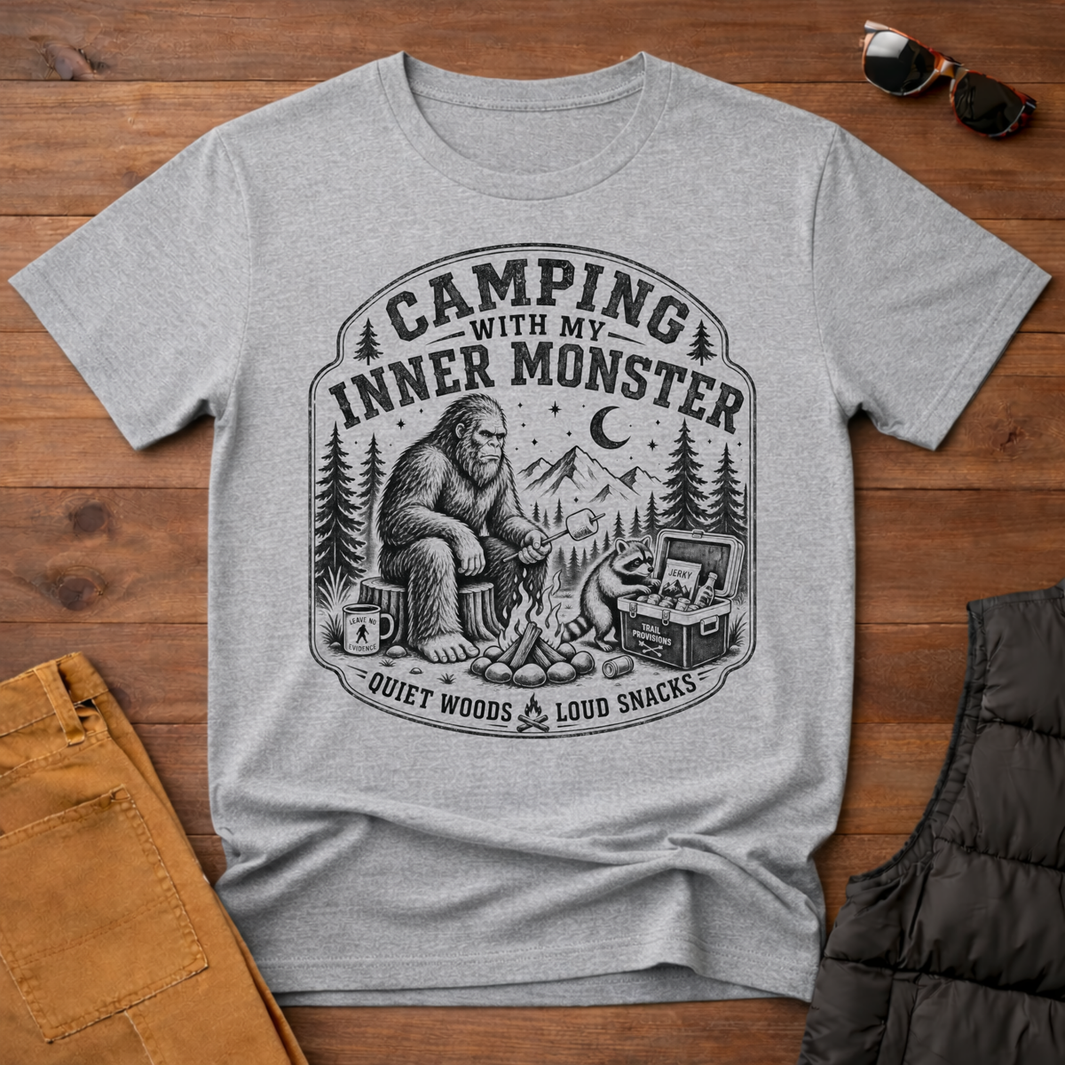 Camping With My Inner Monster T-Shirt