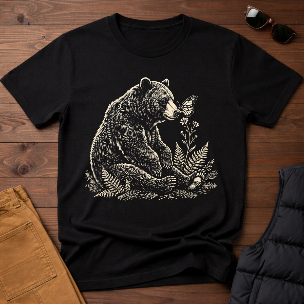 Bear & Butterfly T-Shirt