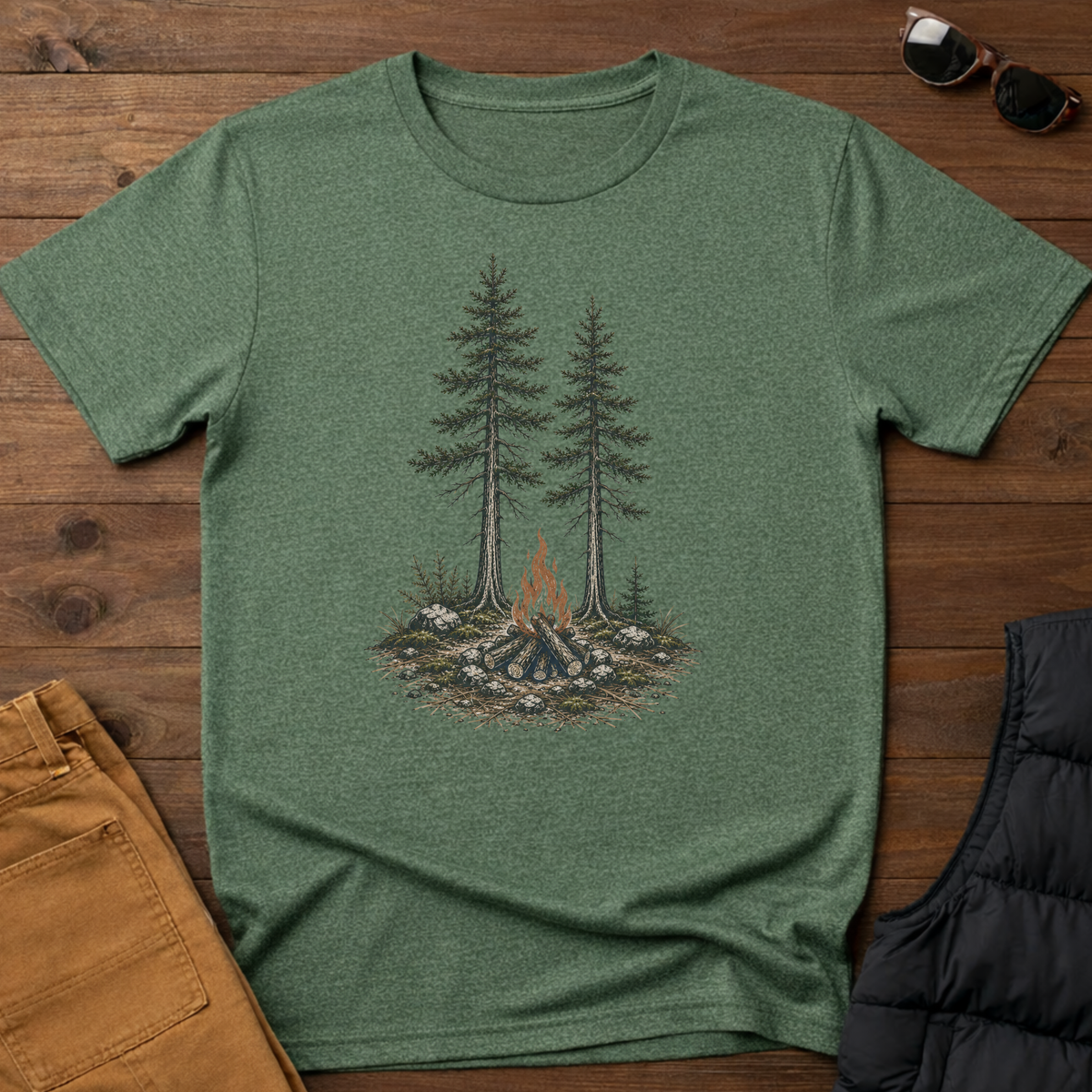 Campfire In The Pines T-Shirt