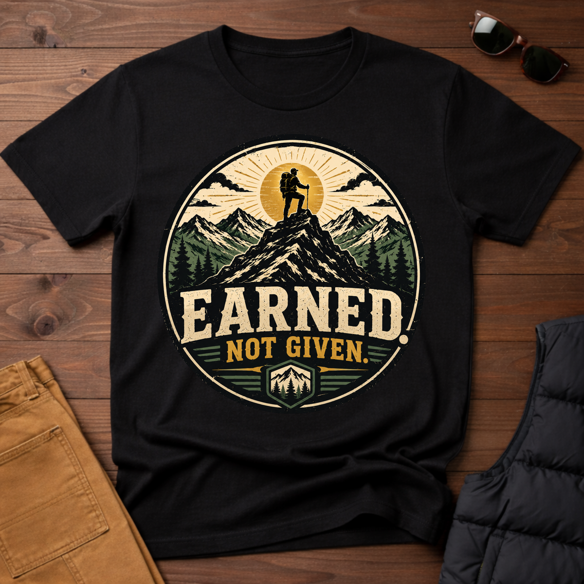 Earned Not Given Hiking T-Shirt