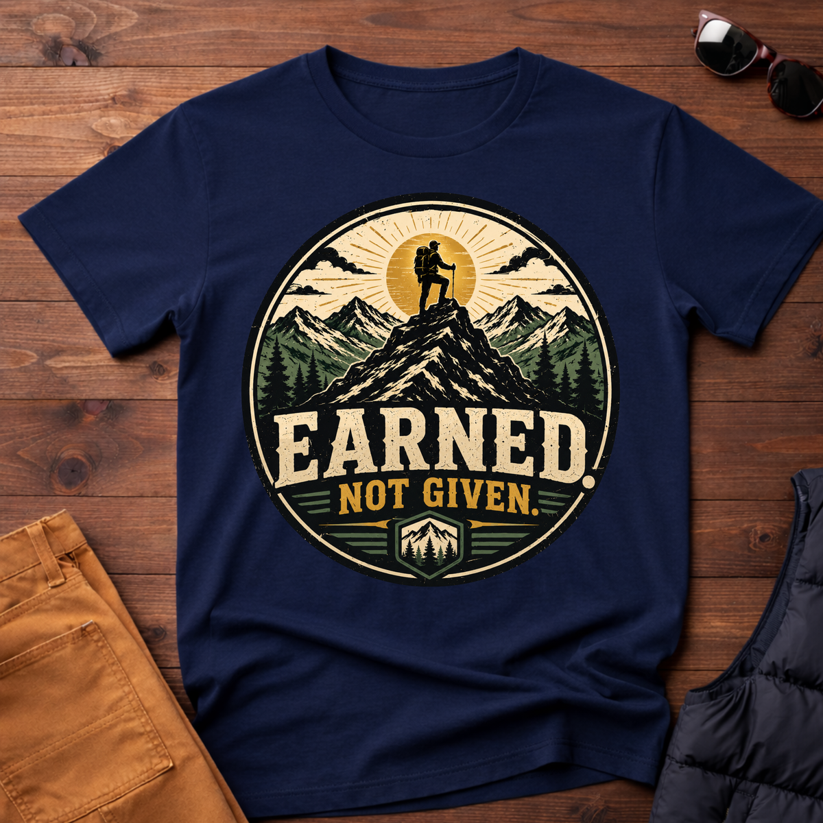 Earned Not Given Hiking T-Shirt
