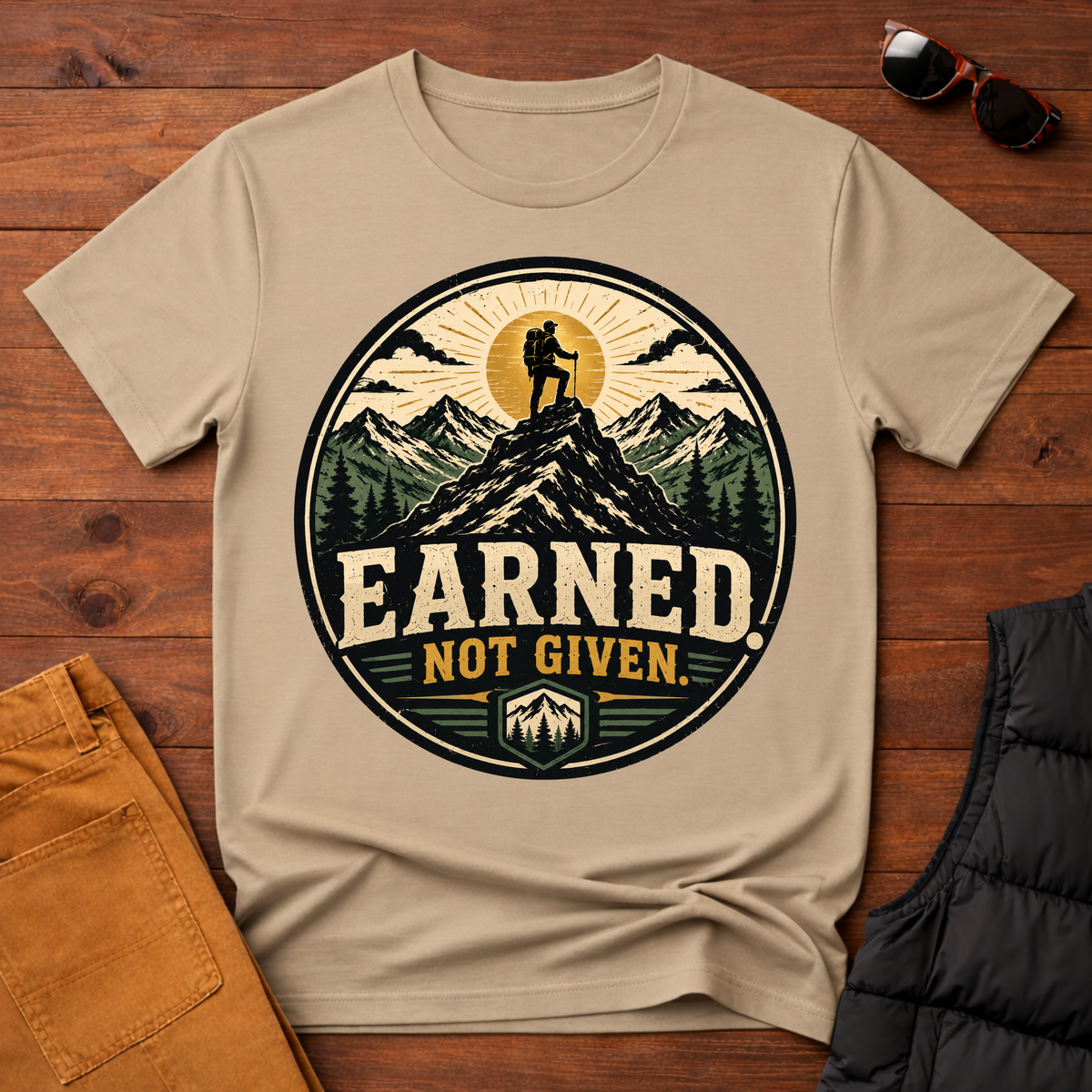 Earned Not Given Hiking T-Shirt