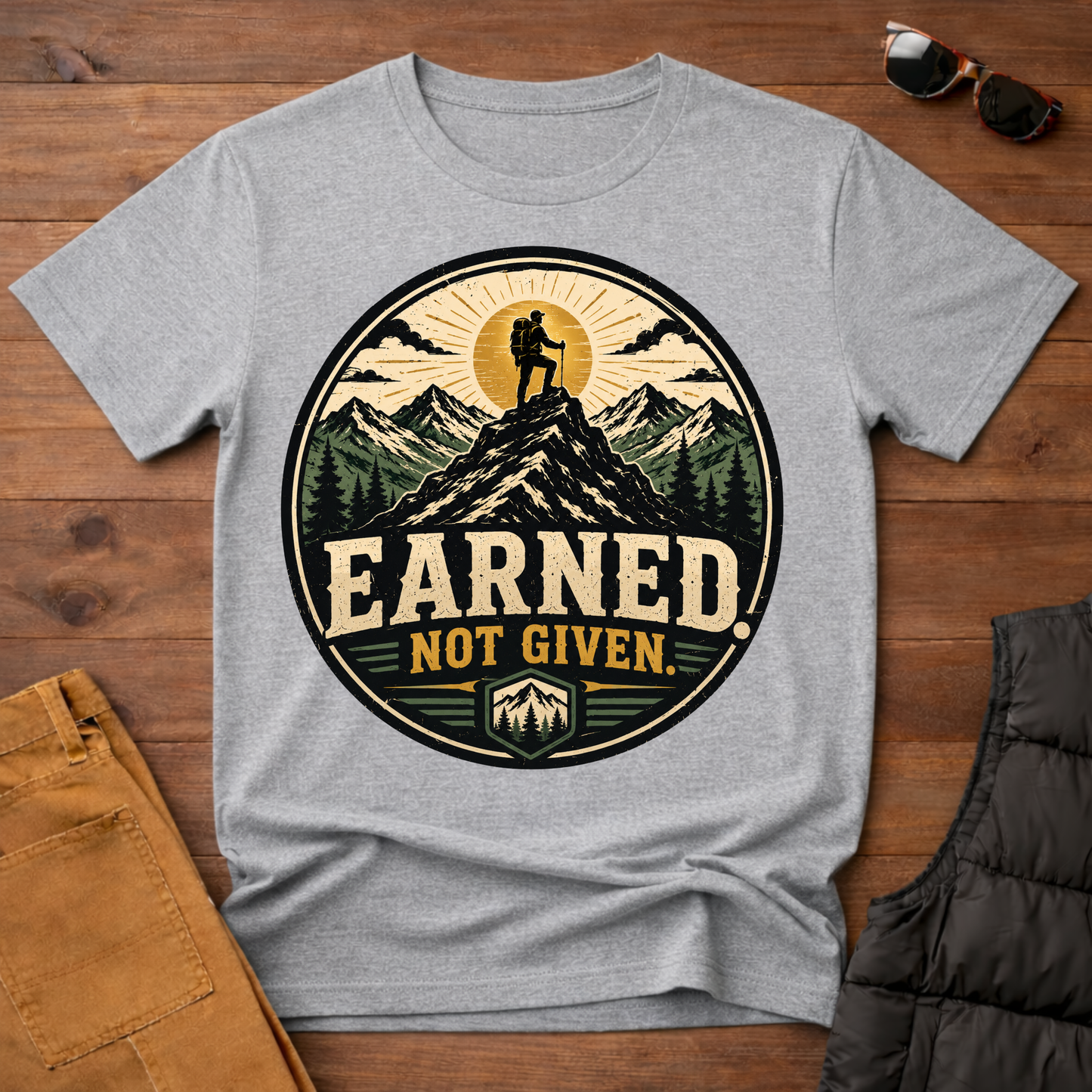 Earned Not Given Hiking T-Shirt