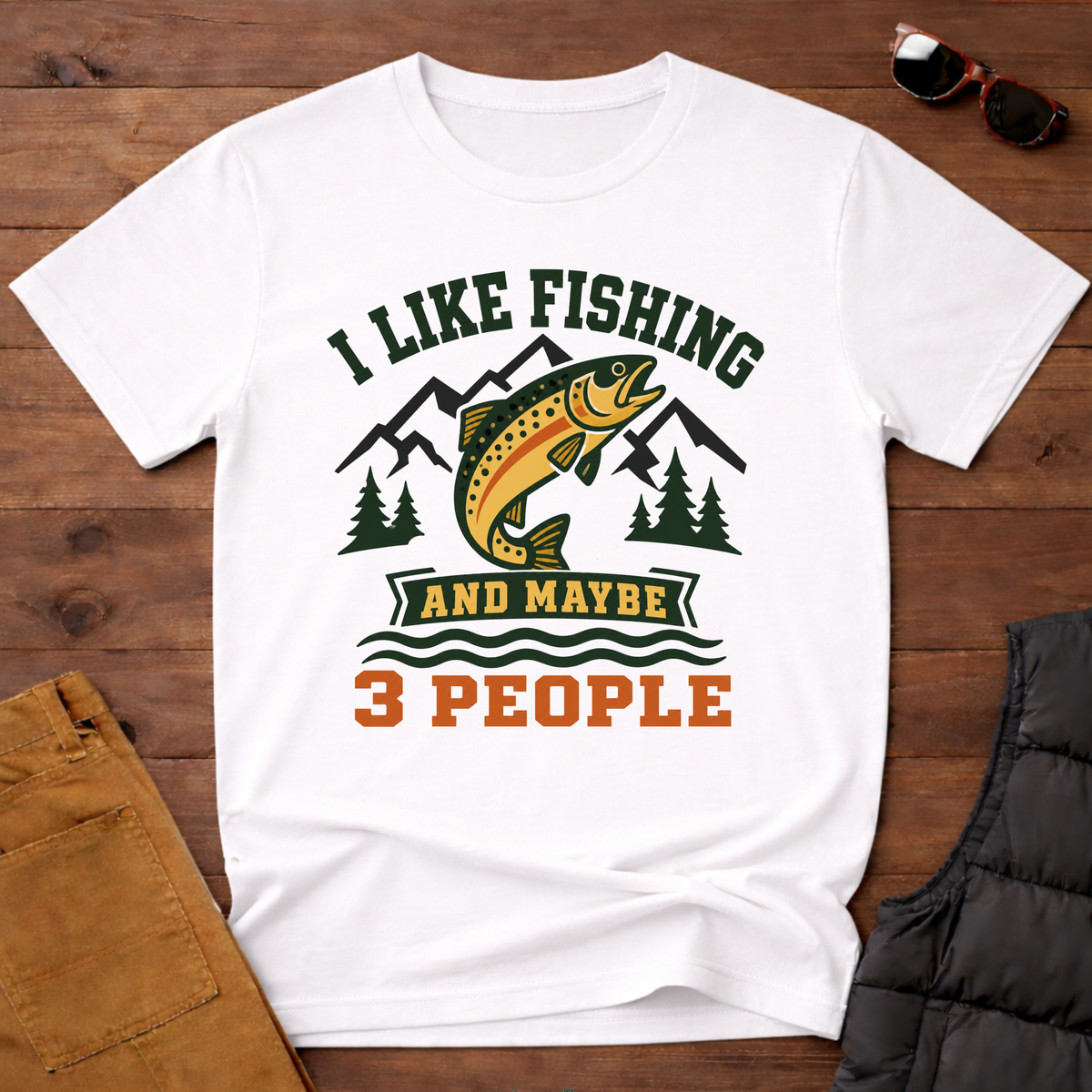 I Like Fishing And Maybe 3 People T-Shirt