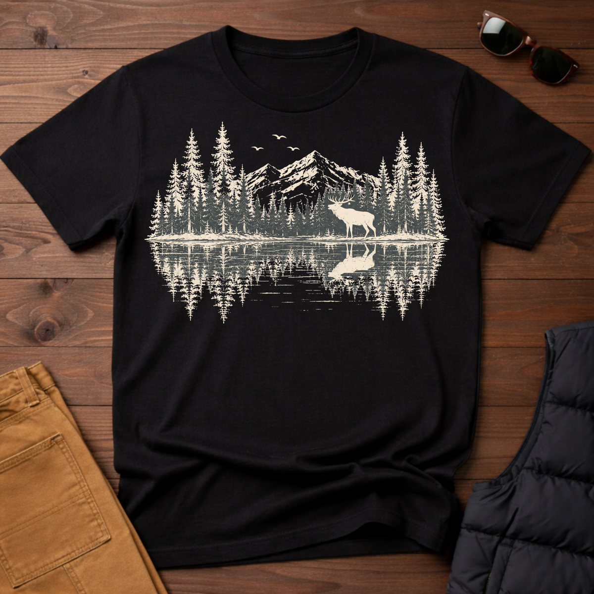 Elk Lake Reflection T-Shirt