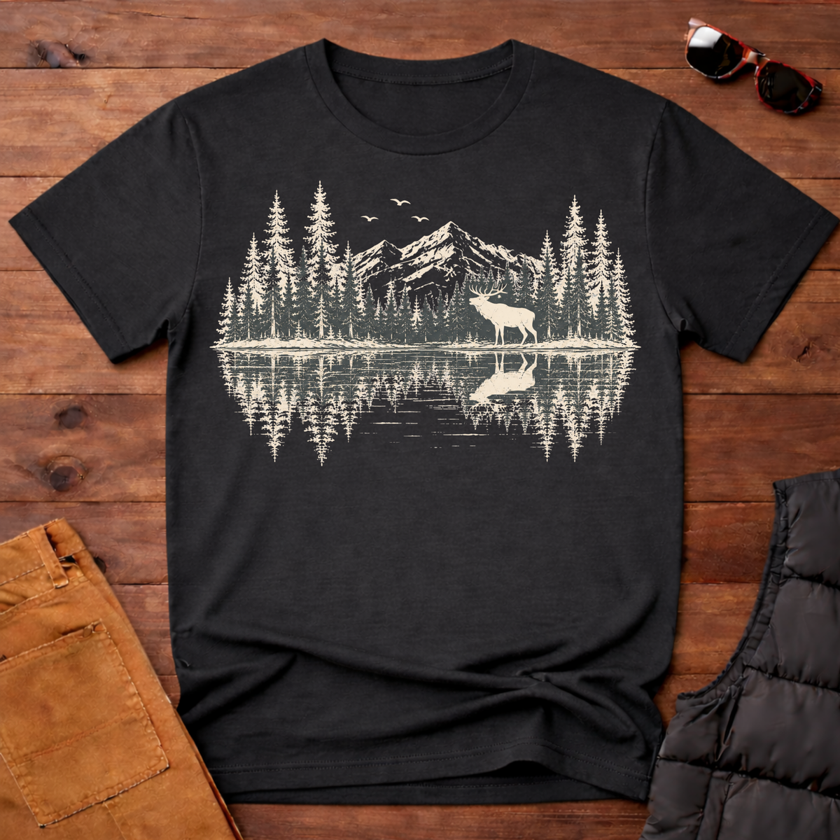 Elk Lake Reflection T-Shirt
