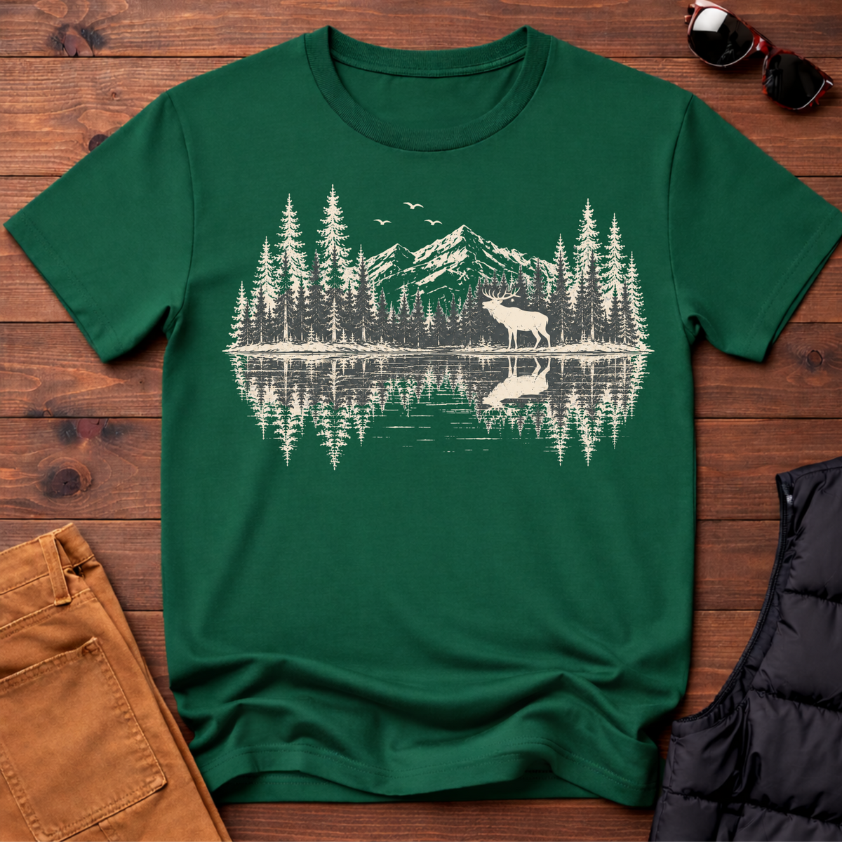 Elk Lake Reflection T-Shirt