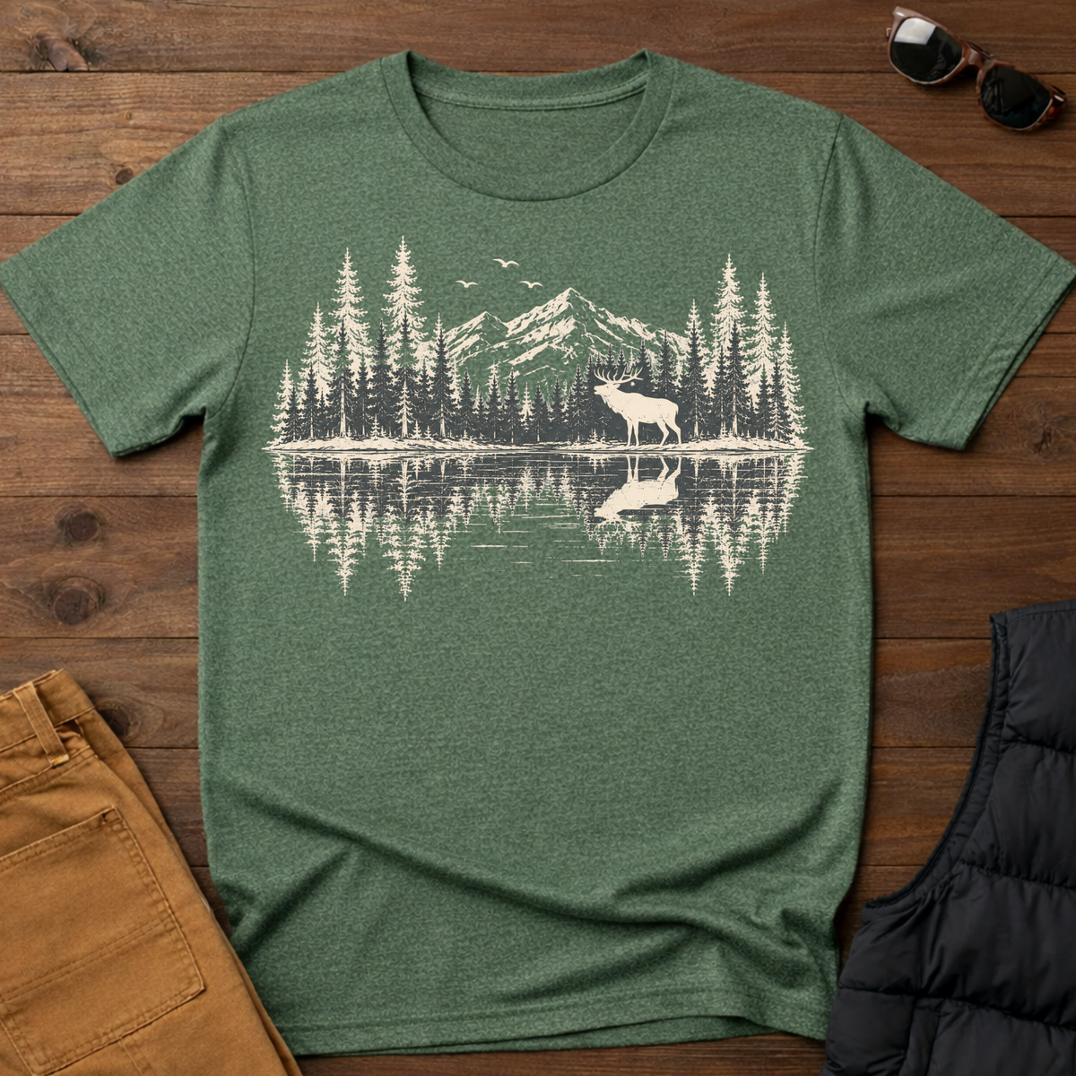 Elk Lake Reflection T-Shirt