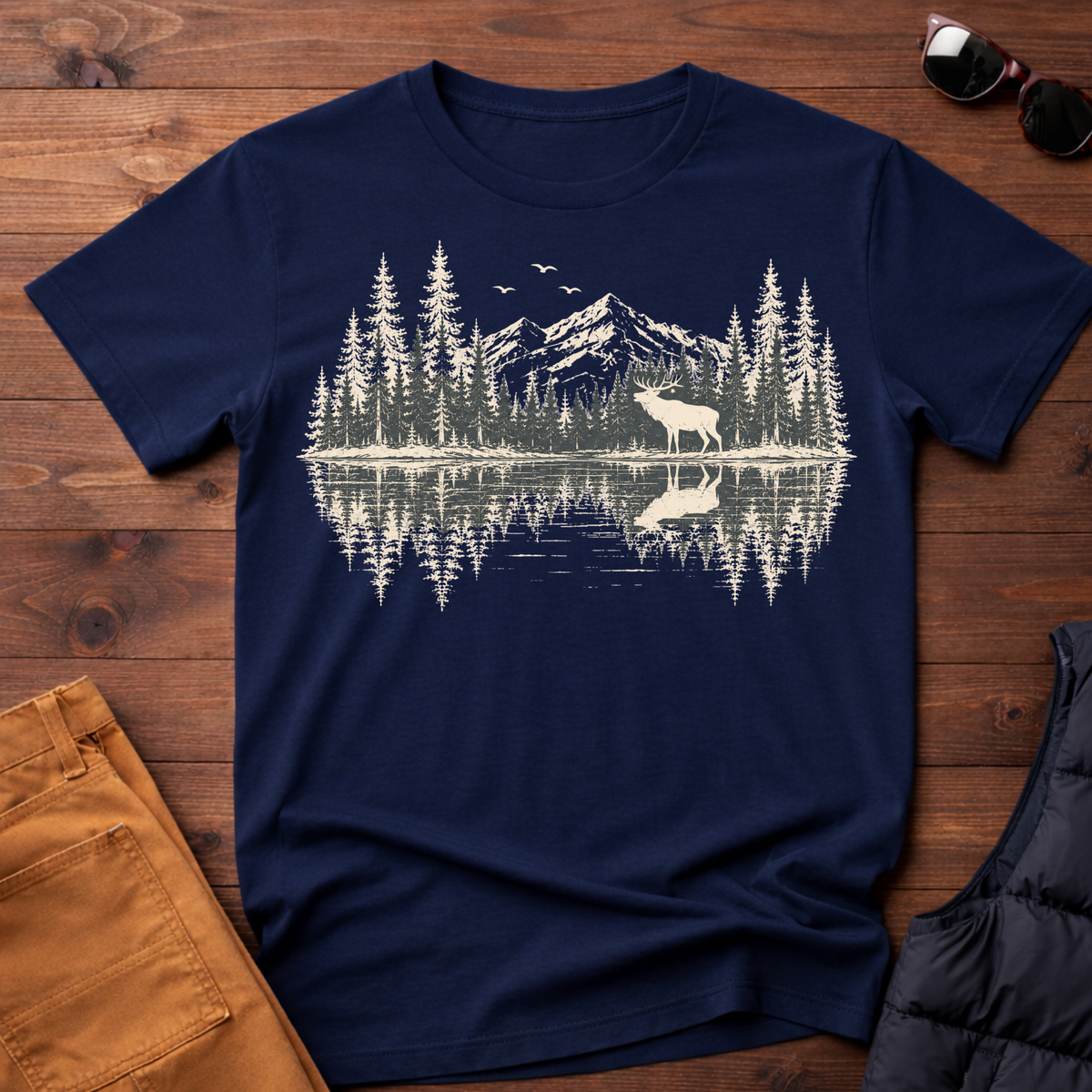 Elk Lake Reflection T-Shirt