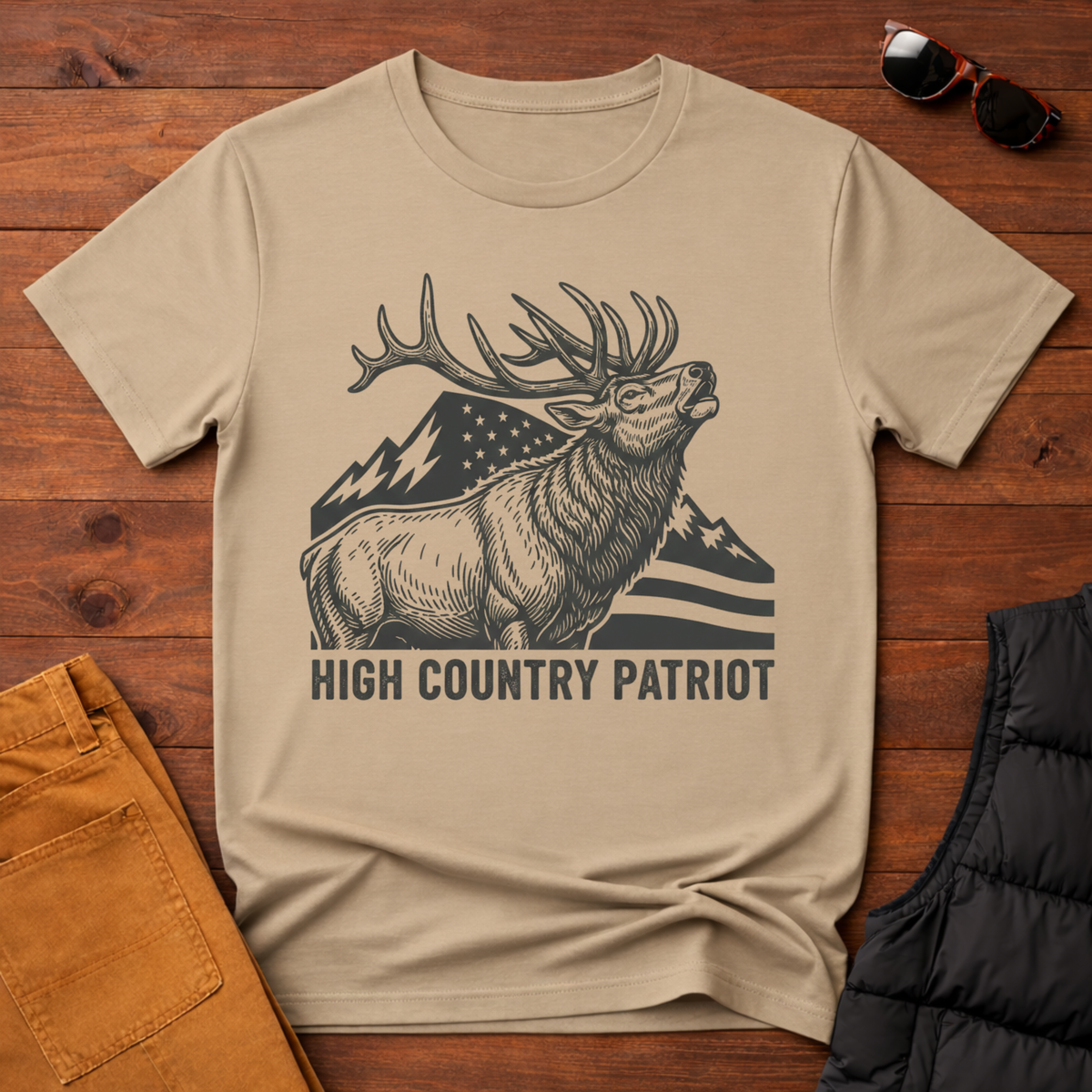 High Country Patriot Elk T-Shirt