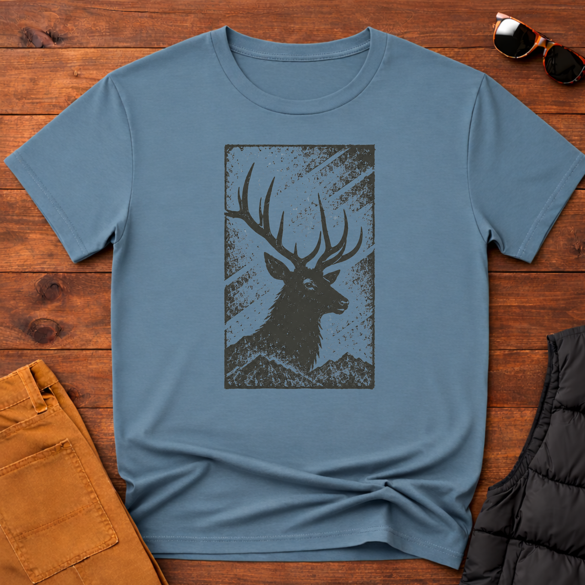 Etched Buck T-Shirt