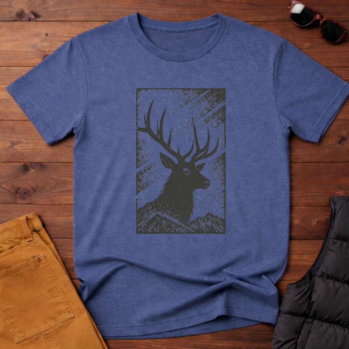 Etched Buck T-Shirt