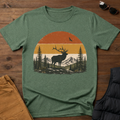 Retro Elk Sunset T-Shirt