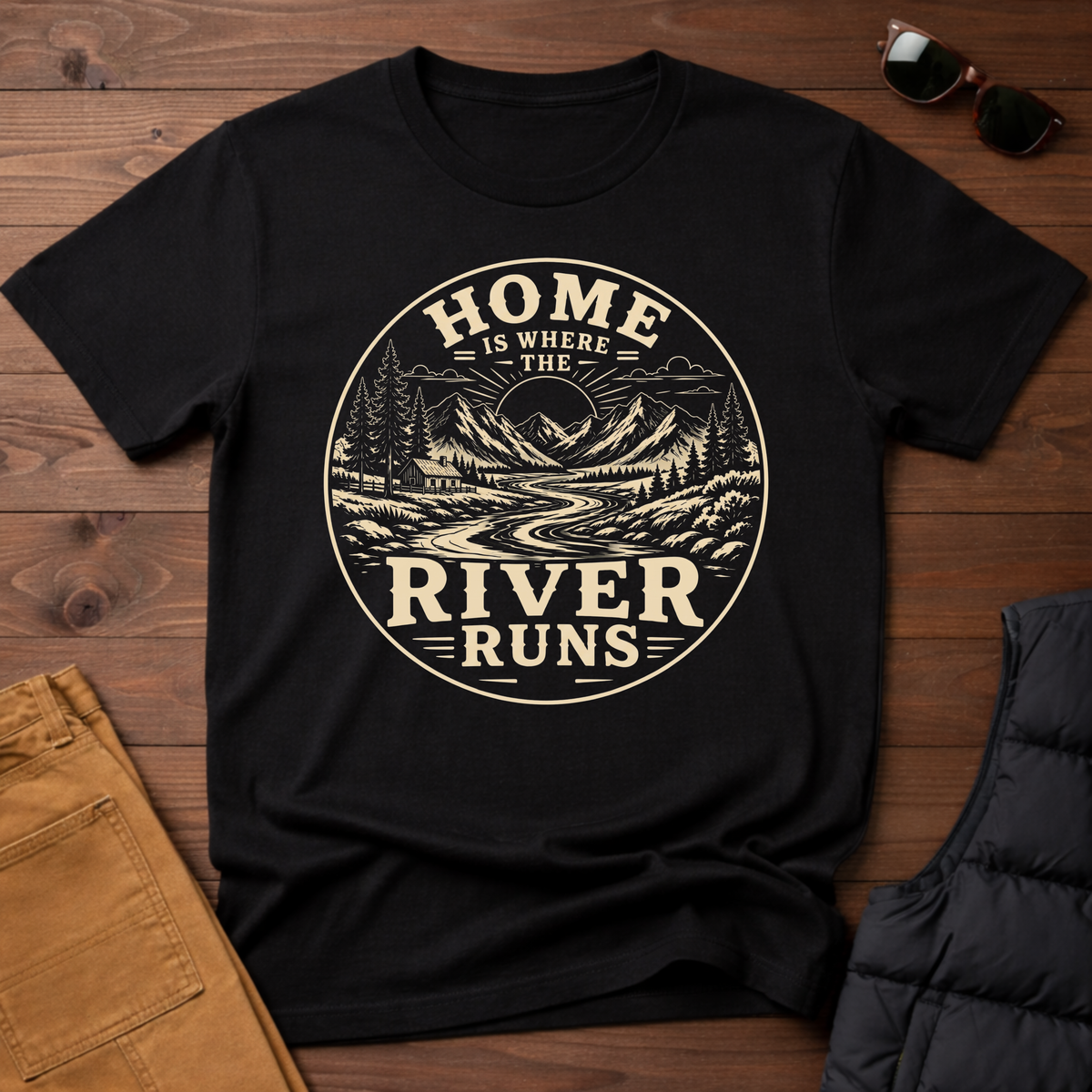 Home Is Where The River Runs T-Shirt
