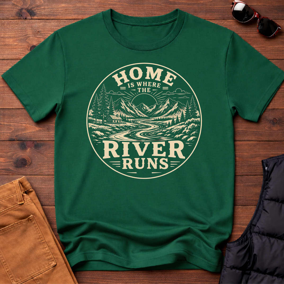 Home Is Where The River Runs T-Shirt
