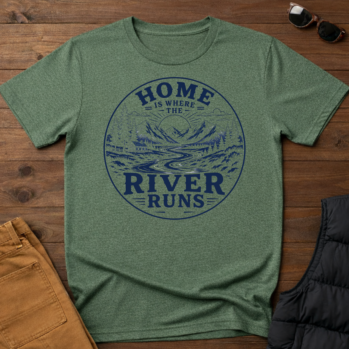 Home Is Where The River Runs T-Shirt