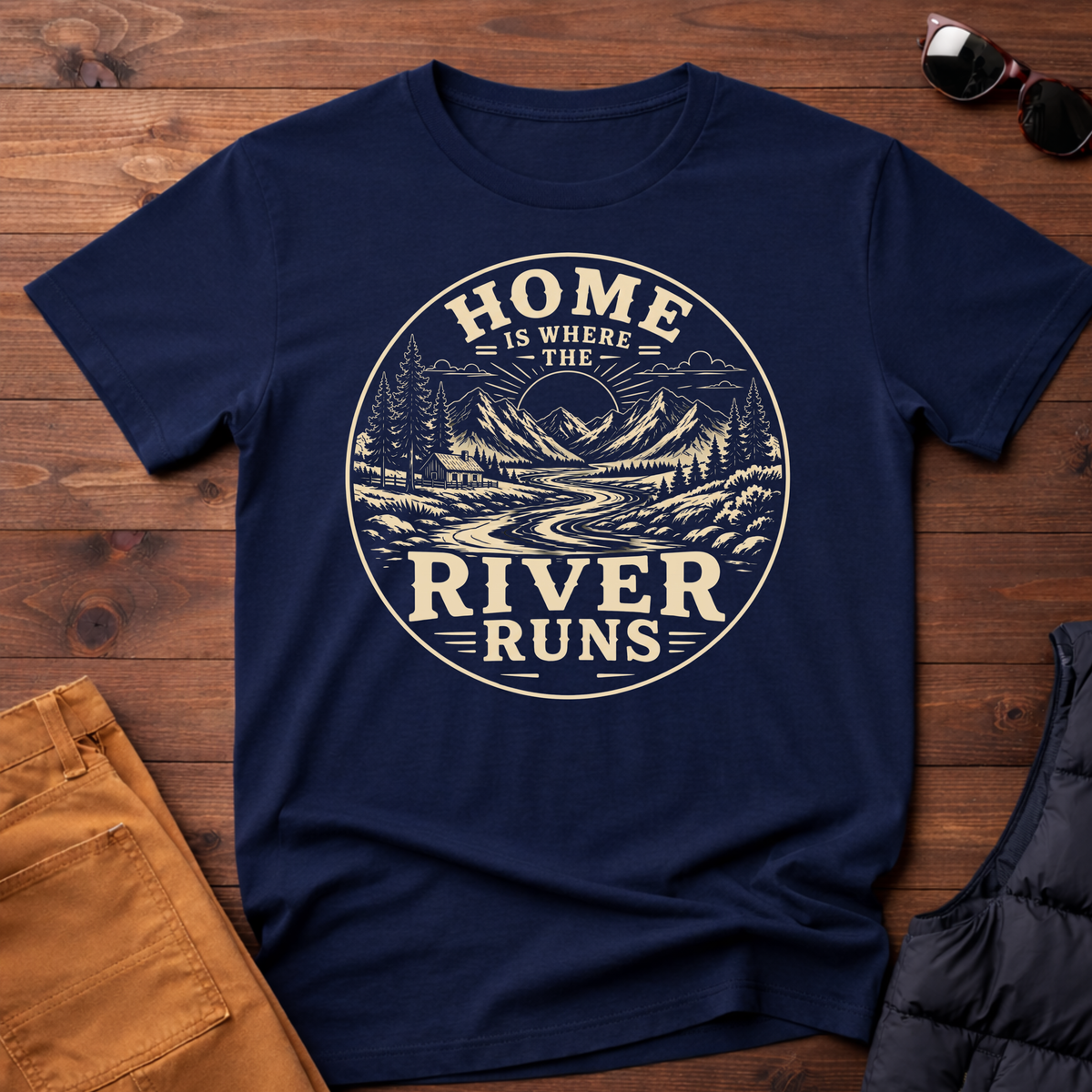 Home Is Where The River Runs T-Shirt