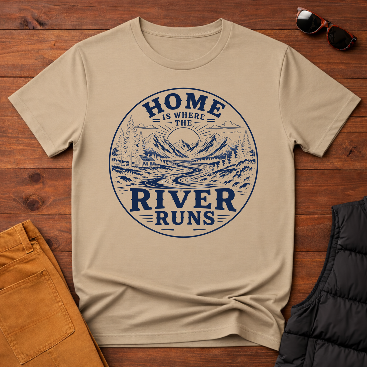 Home Is Where The River Runs T-Shirt