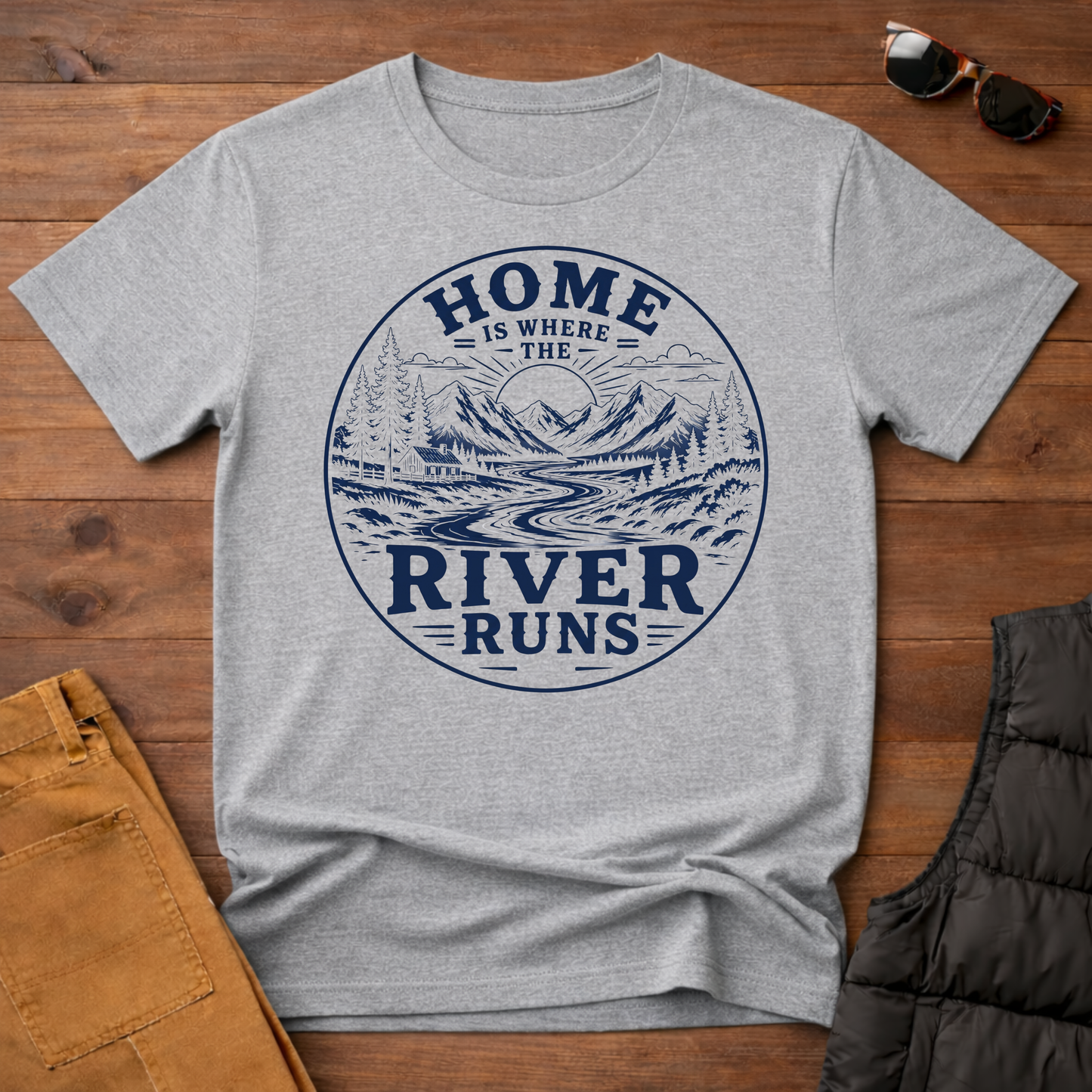 Home Is Where The River Runs T-Shirt