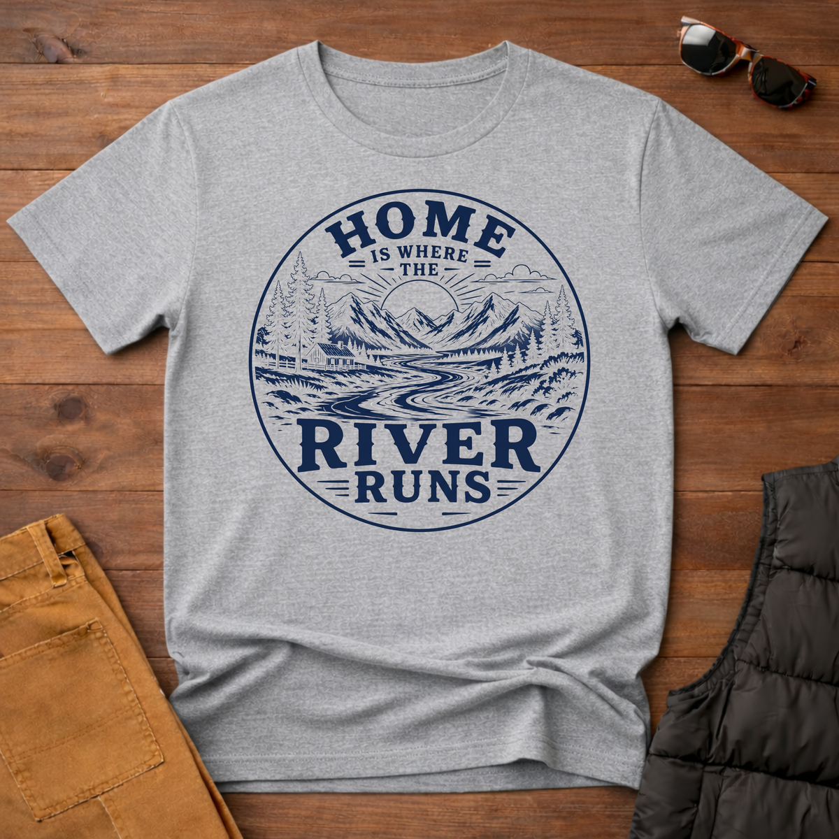 Home Is Where The River Runs T-Shirt