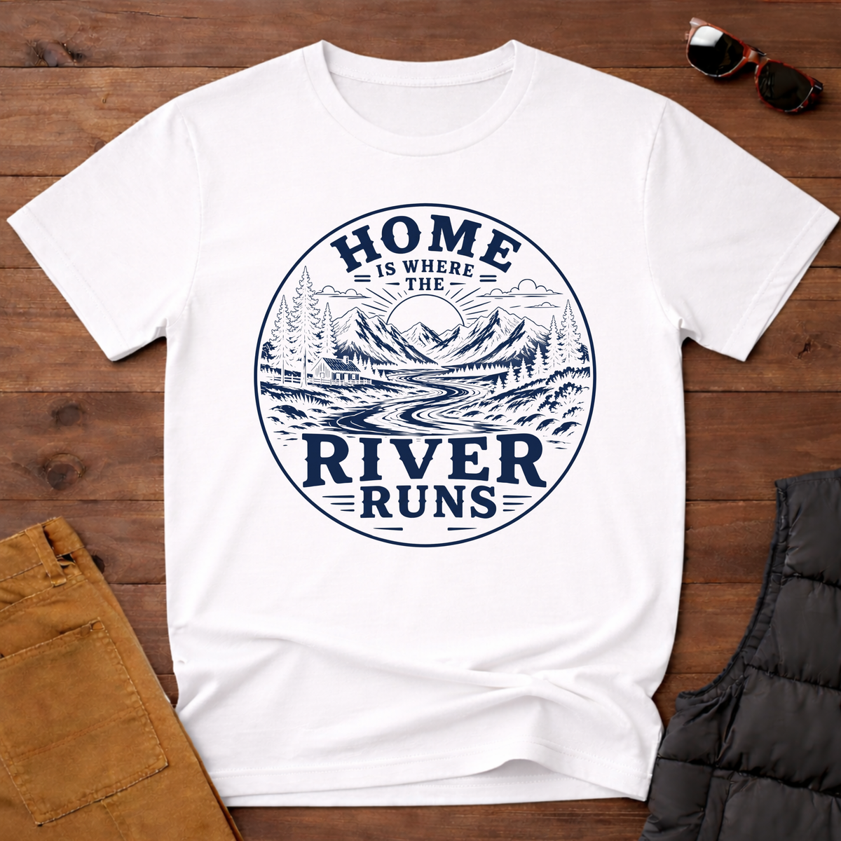 Home Is Where The River Runs T-Shirt