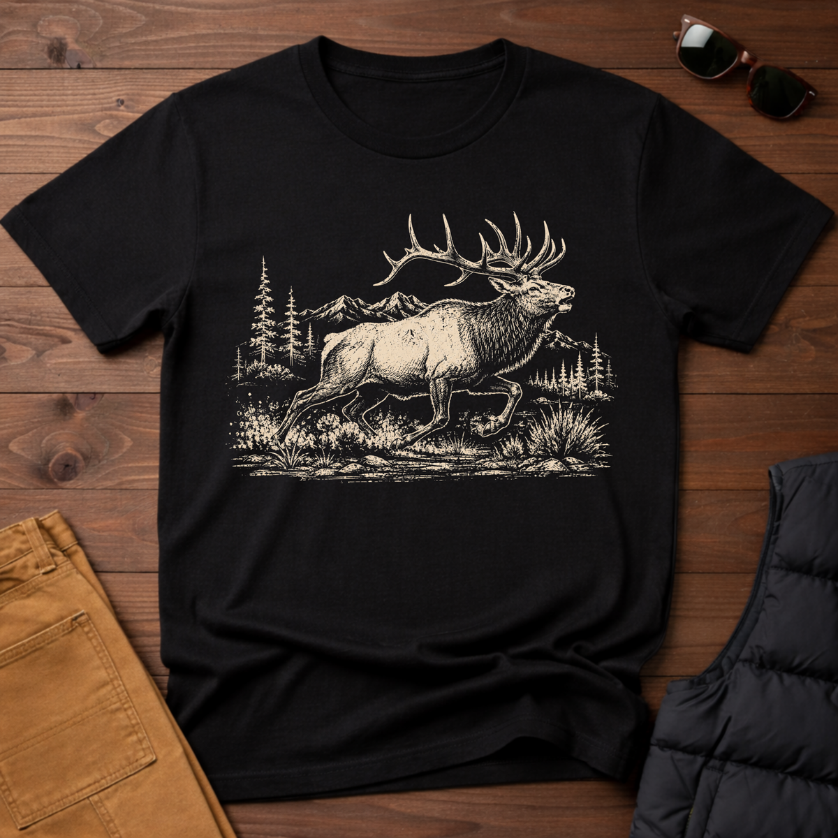 Elk on the Run T-Shirt